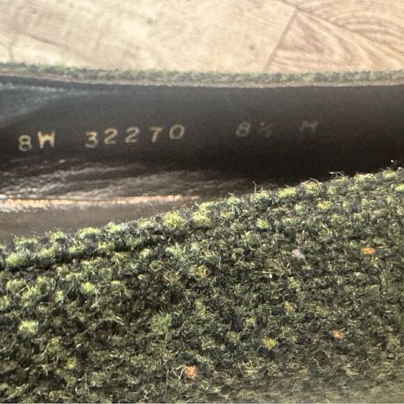 Stuart Weitzman  Green tweed kitten heels size 8.5‎ - Picture 3 of 14